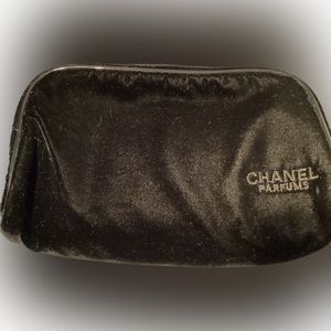 💄Chanel Parfums Cosmetic Makeup Pouch Travel Case Velvet